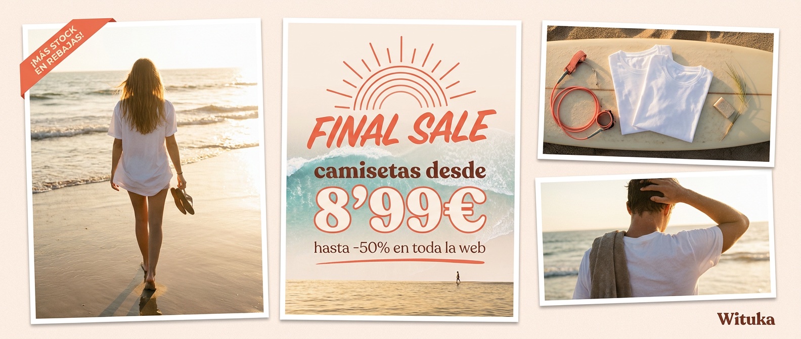 C2 · HORA DORADA (coral + crema, contraluz)