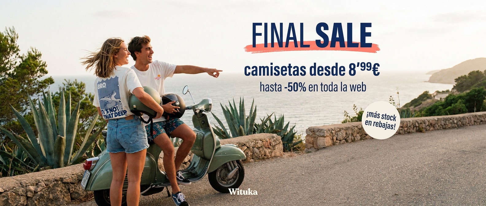 GW14 · Vespa en la costa (con diseño)