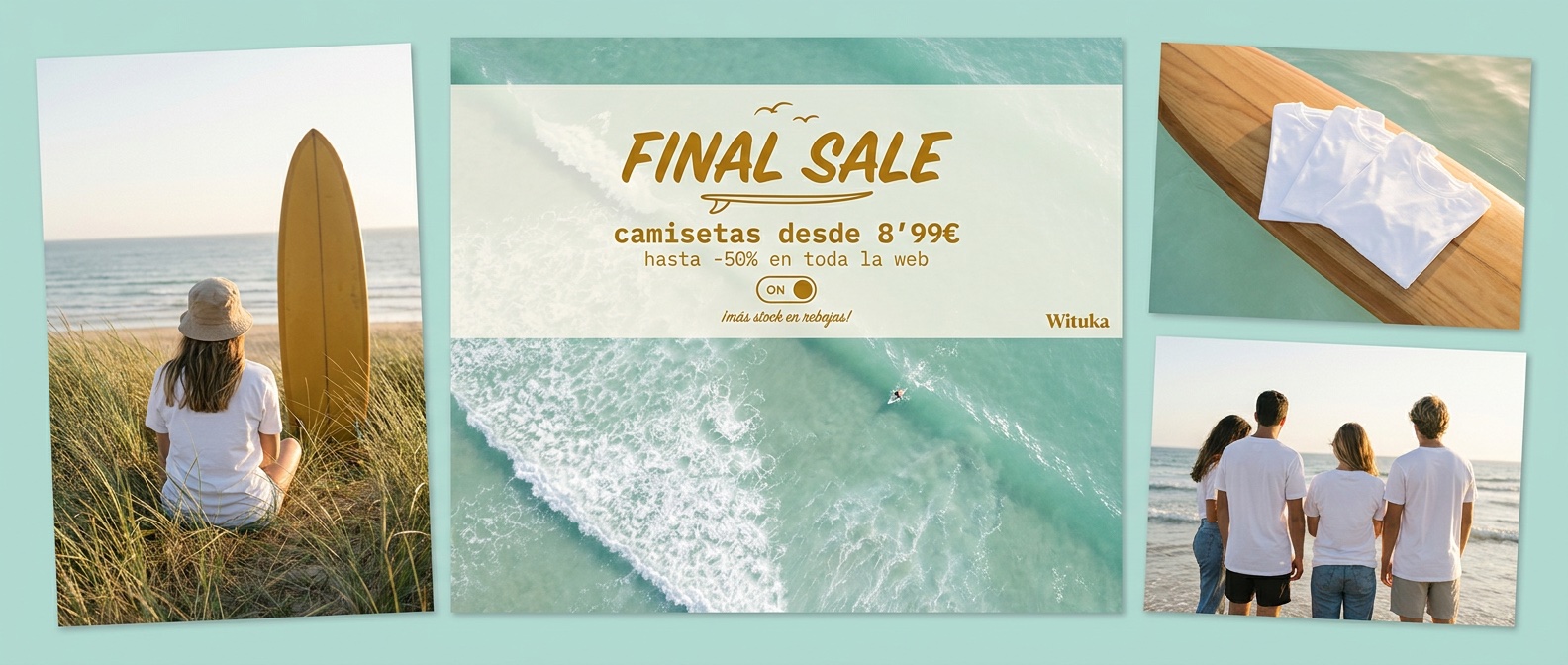 R5 · Verde agua y mostaza, tarde dorada