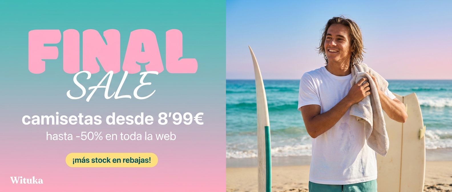 V6 · Script rosa · Surfista secándose junto a la tabla (teal-rosa)